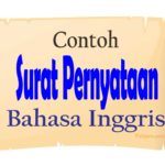 Surat Pernyataan dalam Bahasa Inggris