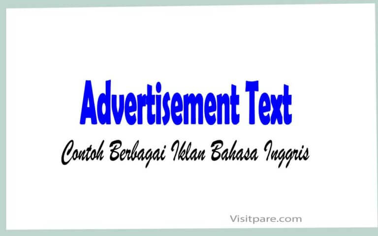 Example of Advertisement Text