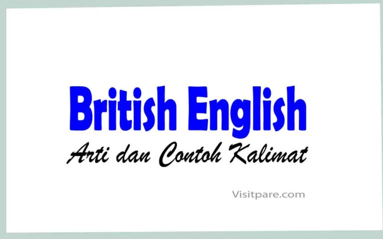 Arti Contoh Kata Kalimat British English