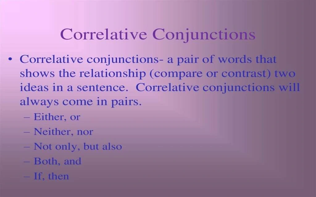 Correlative Conjunction