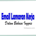 Email Lamaran Kerja Bahasa Inggris