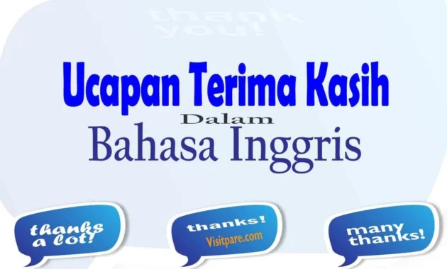 Contoh Ucapan Terima Kasih dalam Bahasa Inggris