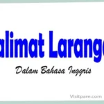 Kalimat Larangan Dalam Bahasa Inggris