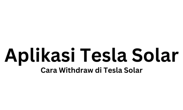 Aplkasi Tesla Solar
