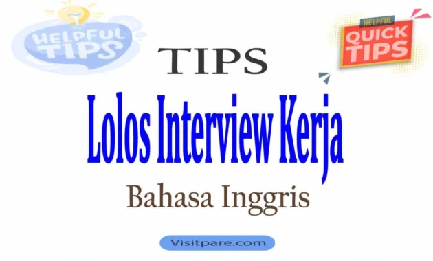 Tips Interview Bahasa Inggris