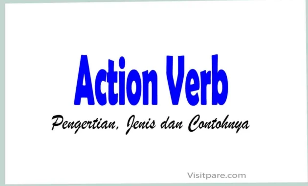 Pengertian Action Verb