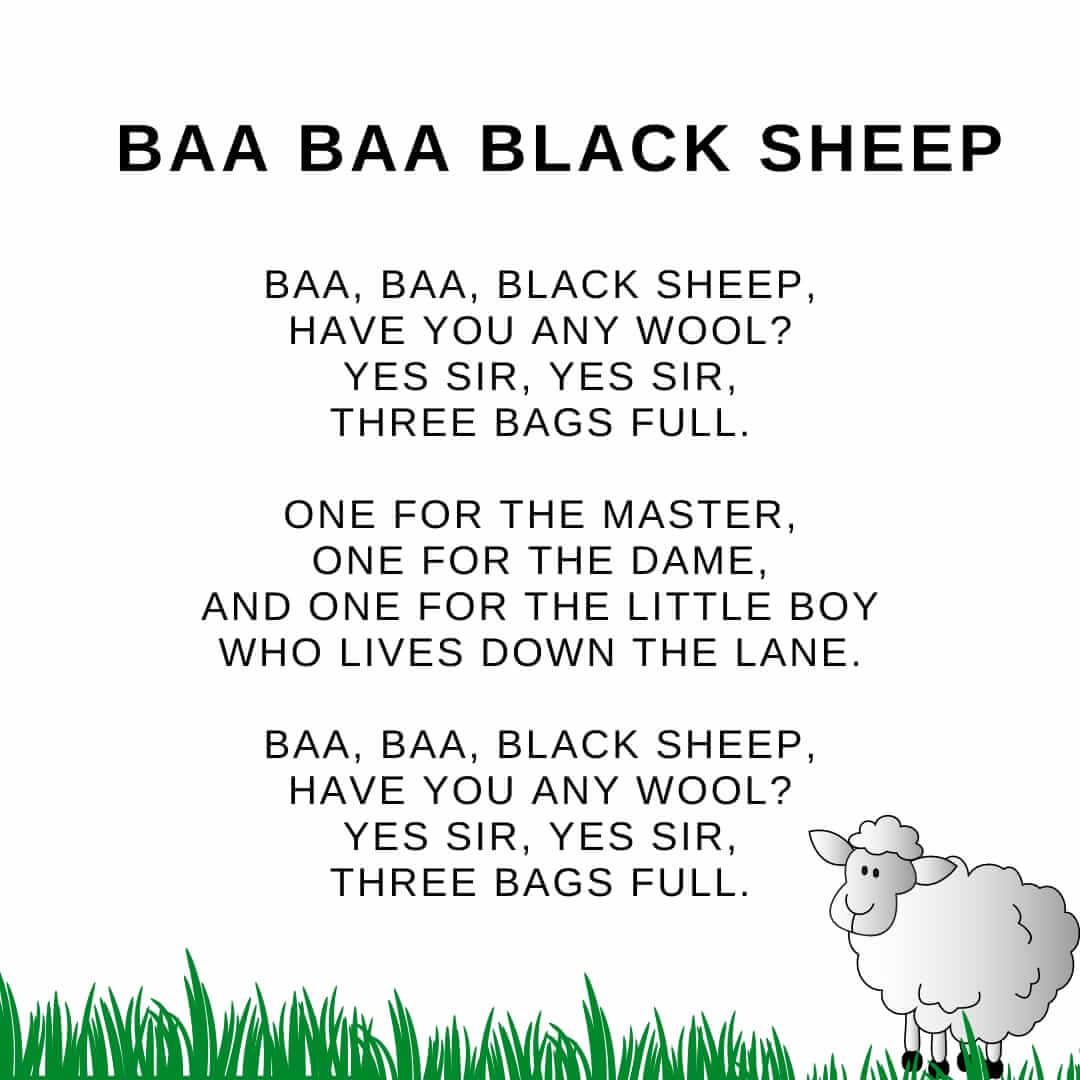 Baa Baa Black Sheep song