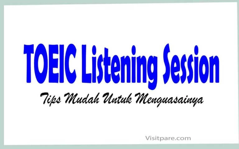 Tips Menguasai TOEIC Listening Session