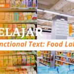 label makanan dalam Bahasa Inggris