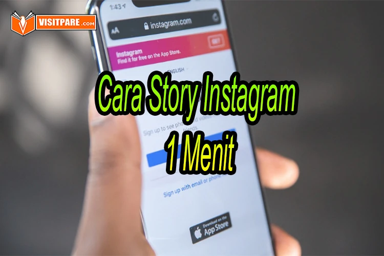 cara story instagram 1 menit