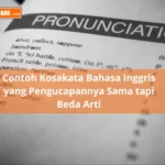Kumpulan Kosakata Bahasa Inggris yang Pengucapannya Sama tapi Beda Arti