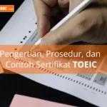 Contoh Sertifikat TOEIC oke Asli