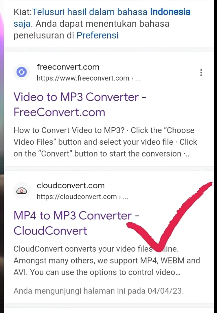 MP4 ke MP3 converter