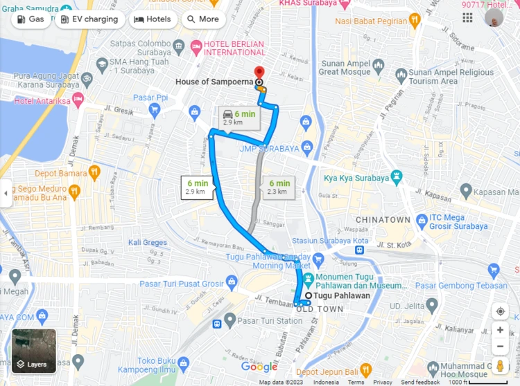 Rute Menuju Museum House of Sampoerna