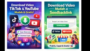 Cara Praktis Download Video TikTok dan YouTube Tanpa Aplikasi (Cepat & Gratis)