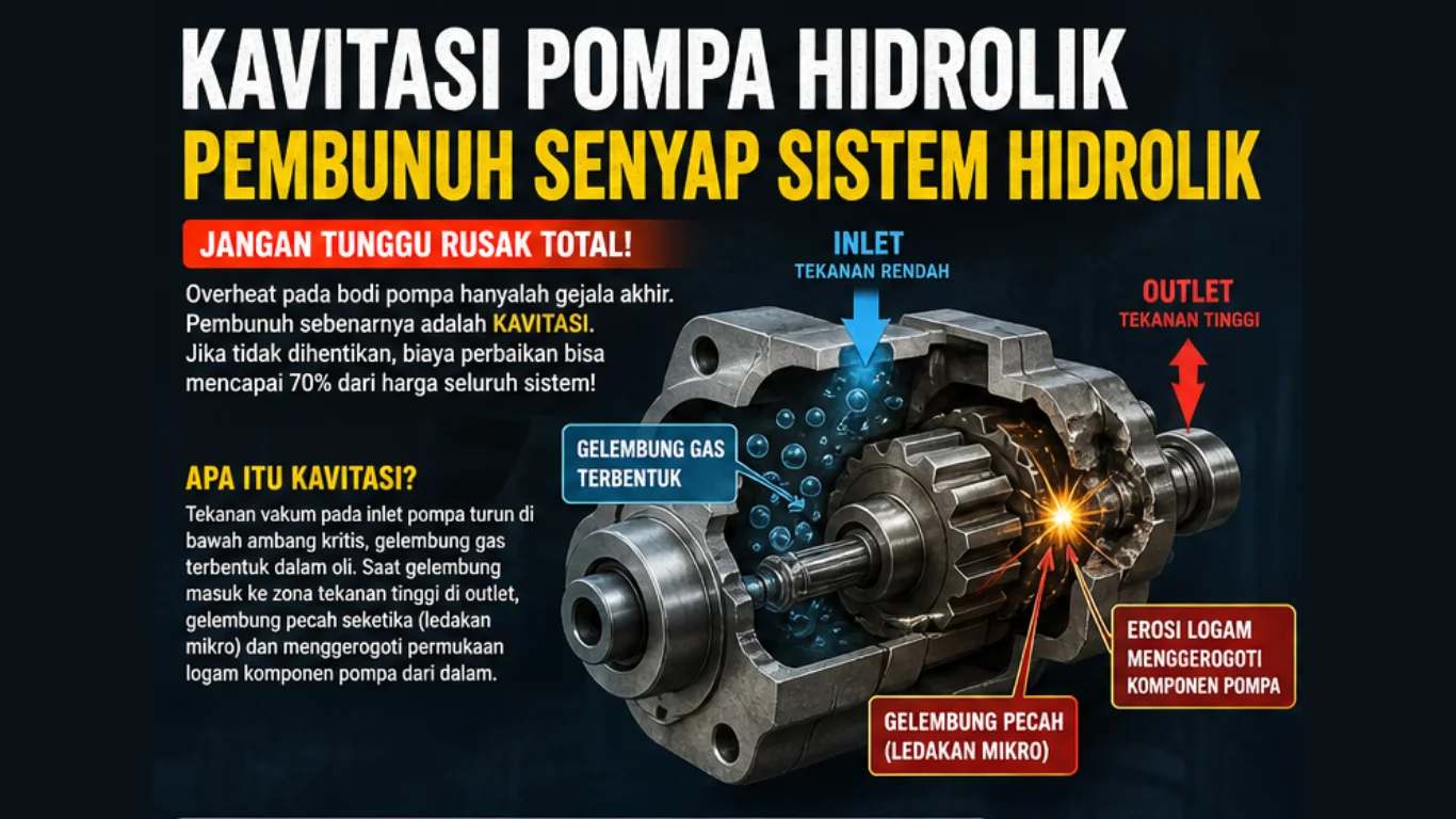 Mengapa Pompa Hidrolik Cepat Panas 5 Tanda Kavitasi dan Cara Menyelamatkan Sistem dari Kerusakan